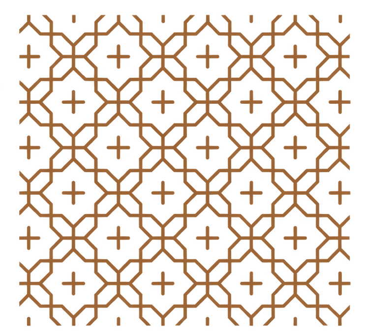 Jūji Hanazashi Sashiko pattern